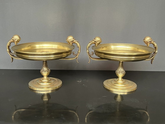 Pair of bronze sweet bowls. – BD Barcelona, Vases (photo 6 of 6)
