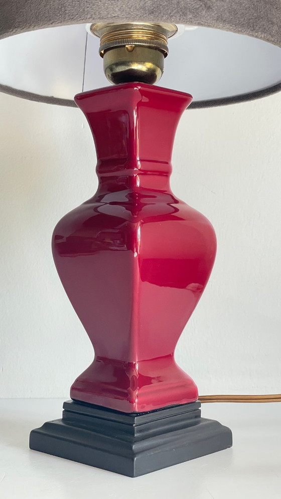 Lampada da tavolo VINTAGE chic in ceramica e velluto – Lampade da tavolo (photo 5 of 25)