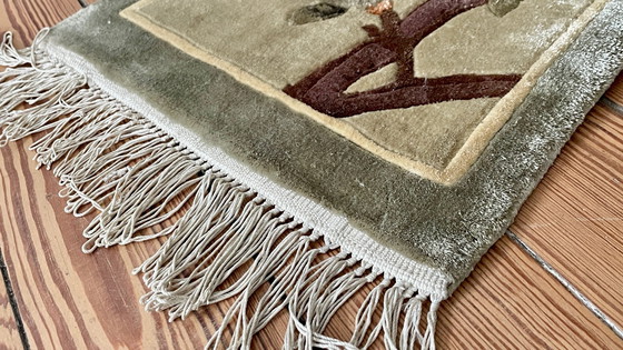 Image 1 of Vintage zijden vogelkleed - 75x28cm