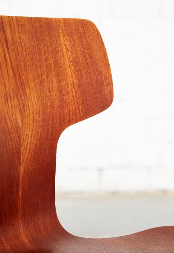 Arne Jacobsen 3103 Hammer Chair voor Fritz Hansen | Set van vier – Eetkamerstoelen, Wood (photo 12 of 20)