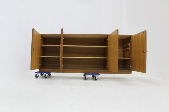 Vintage Brutalist Sideboard 1970s Gerhard Bartels – Wood (photo 10 of 10)