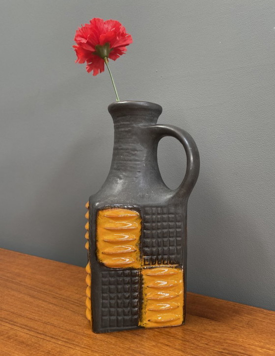 Image 1 of Jarrón marrón y naranja de Carstens modelo 7444-25 West Germany Pottery