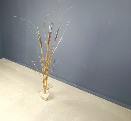 Image 1 of Messing staande lamp van Daniel D'Haeseleer, 1970