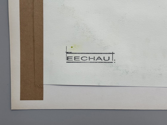 Image 1 of Eugene Eechaut (1928-2019) - dittico paesaggistico, firmato, anni '70