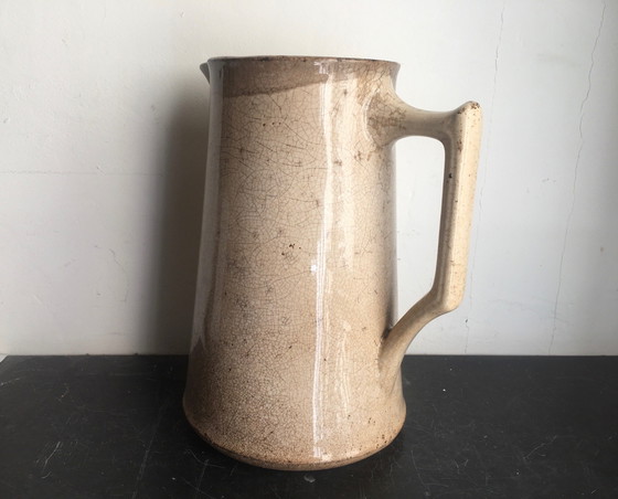 Image 1 of Brocca XXL in ceramica Creil e Montereau 1894/1920 Art Deco