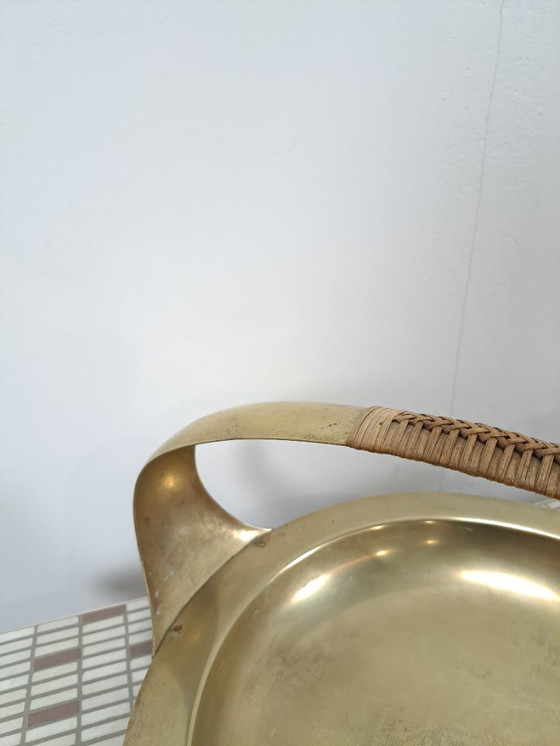 Image 1 of Art Deco 1920s brass basket, bowl