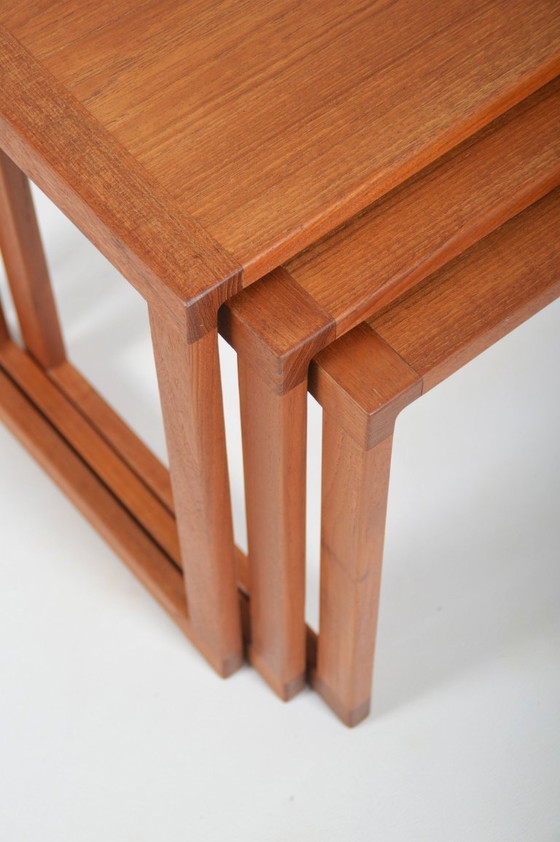 Image 1 of Tables gigognes danoises conçues par Kai Kristiansen pour Vildbjerg, années 1960