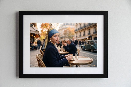 Fotografía impresa y enmarcada / Edición limitada / La joven de la perla / París / Marco decorativo (photo 2 of 5)