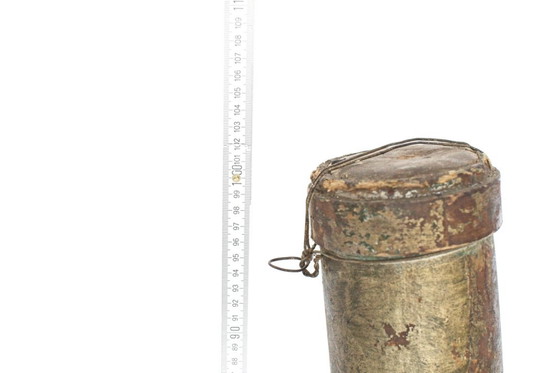 Image 1 of Vintage paper Deco | very old 1940 Bottle cardboard | 102cm high | Pub | Germany Korn Alcohol Rum Liqueur German Schnapps