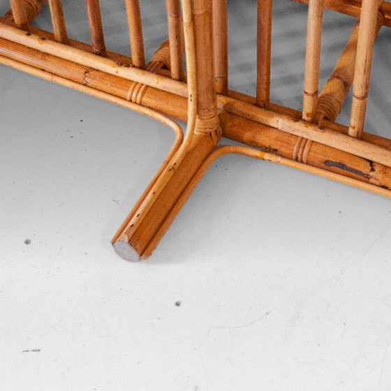 1x 1970s Italian Bamboo And Rattan Sofa, Vivai Del Sud Style, Riviera Modern – 3-5 seaters, Wicker (photo 8 of 17)