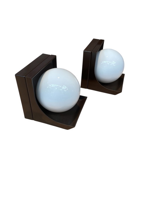 Paar vintage Raak wandlampen, bakelieten lampen uit de jaren 70