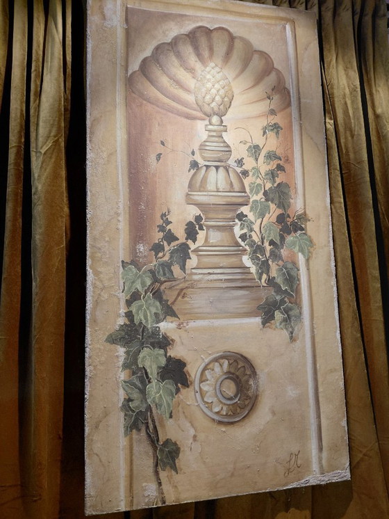 Image 1 of fresco schildering Autentica Strappo Murale B`Affresco  `LM`