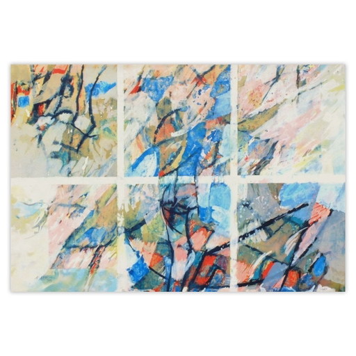 André Arabis Lithographie Signée Barcelone (JO) 1992 – lithos zeefdrukken, Paper