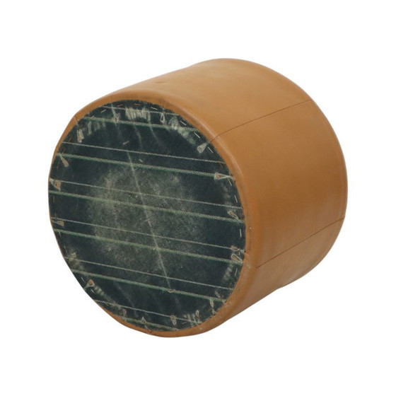 Image 1 of Pouf rotondo vintage color cammello