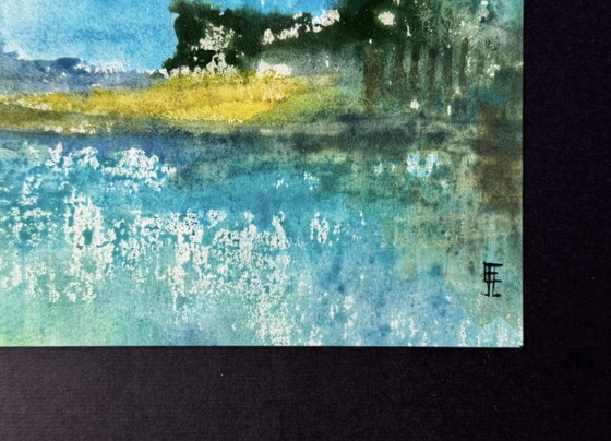 Eugène Eechaut (1928-2019) - Watercolor on Paper, Hand Signed, Dated and Framed – Paintings & Drawings, Glass (photo 4 of 15)