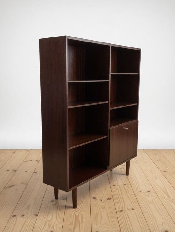 Image 1 of Mahagoni-Bücherregal Modell 4 von Omann Jun Møbelfabrik, Dänemark, 1970er Jahre