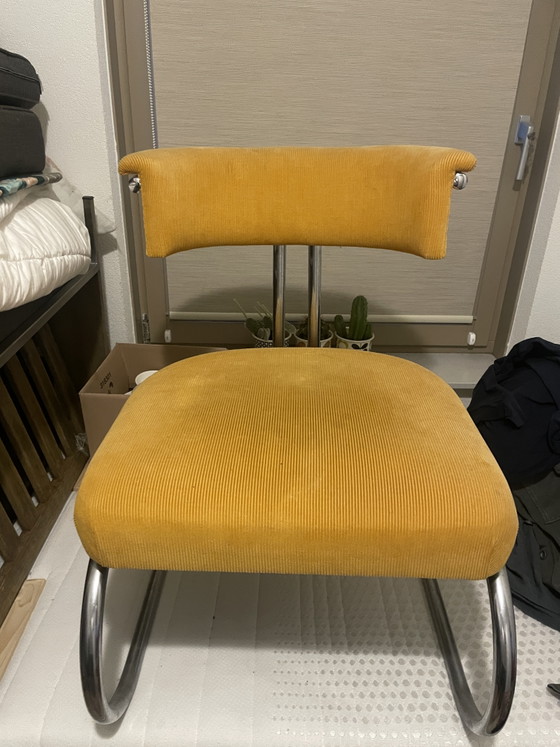 Sedia Vintage. Stile Gispen. Gebr. De Wit? – Merk onbekend, Poltrone, rvs (photo 4 of 5)