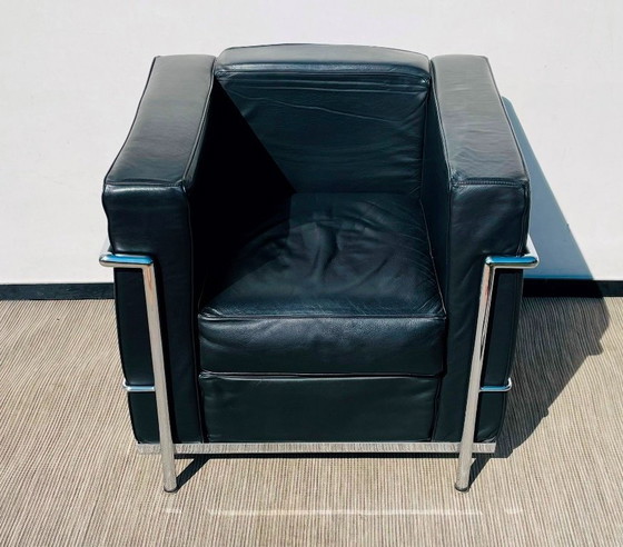 Image 1 of Paar Le Corbusier LC2-stijl fauteuils. Vintage