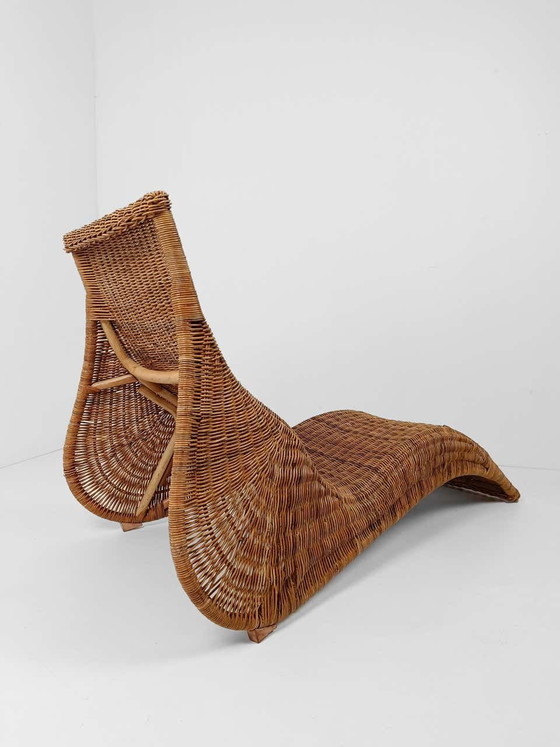 Chaise Longue by Carl Öjerstam, 1990s Design – Wicker (photo 10 of 10)