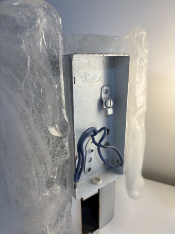 Image 1 of Set aus 2 Hillebrand Glaswandlampen MCM