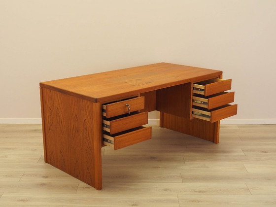 Image 1 of Scrivania in teak, design danese, anni '70, prodotta da Omann Jun