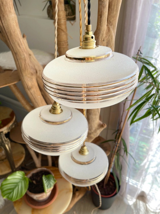Customizable Art Deco Style Vintage Globe Portable Lamp – Lighting, Textile, Glass (photo 2 of 14)