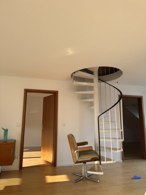 6x Wilhelm Renz Mid-Century conference chairs, teak & leather, 1970s