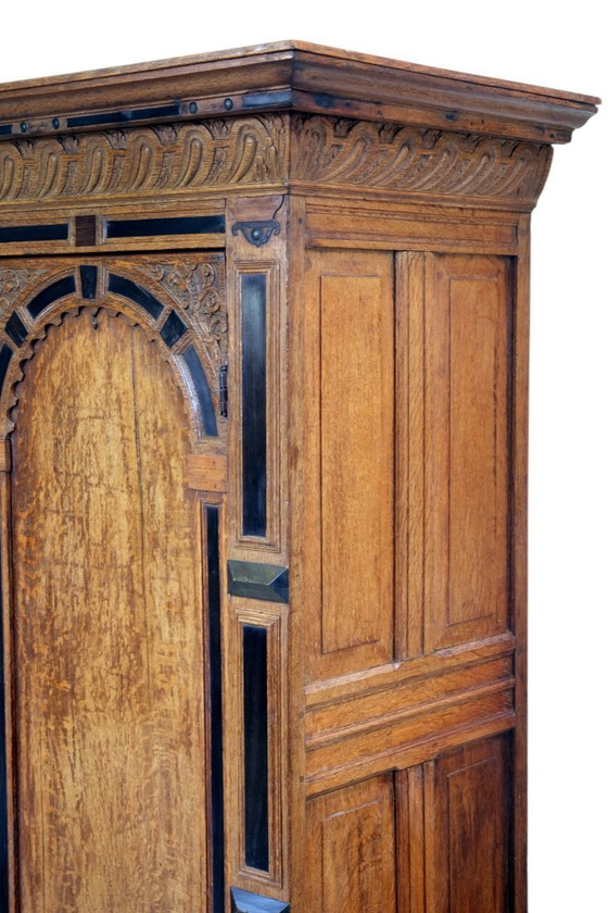 Image 1 of Hollandse 17de eeuwse Toogkast eikenhout