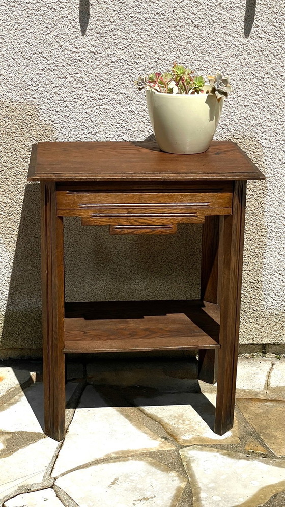 Image 1 of Comodino anni '40 in rovere massello, Francia