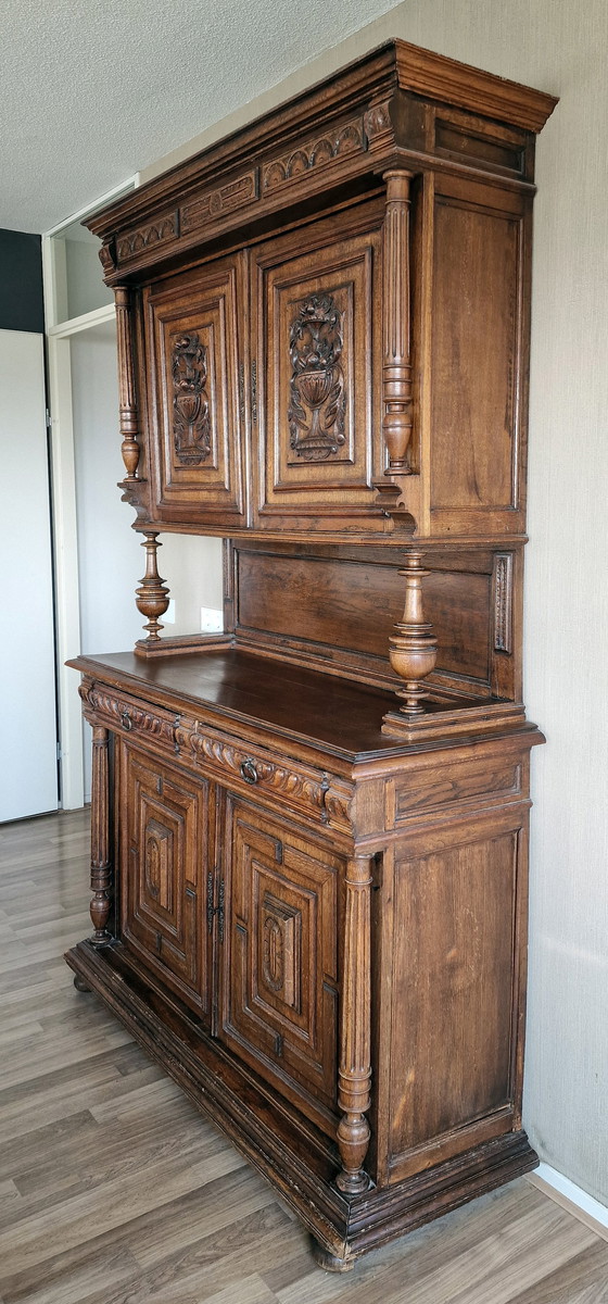 Image 1 of Antique Buffet Cabinet, Dinnerware Cabinet