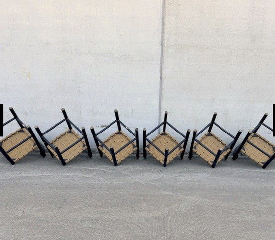 Image 1 of Set da pranzo Fritz Hansen in papercord di Mogens Lassen