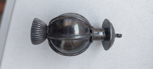 Frasco de perfume/pomander de plata antigua (plata de ley 925 – 20 gramos)
