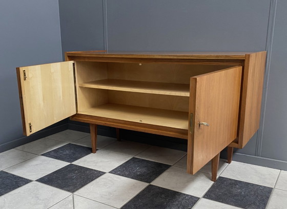Image 1 of 2-door wood sideboard or Record cabinet 1970s