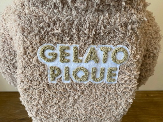 Image 1 of Bearbrick Gelato Pique Marrone Beige BEG 1000% 70cm Medicom 2022