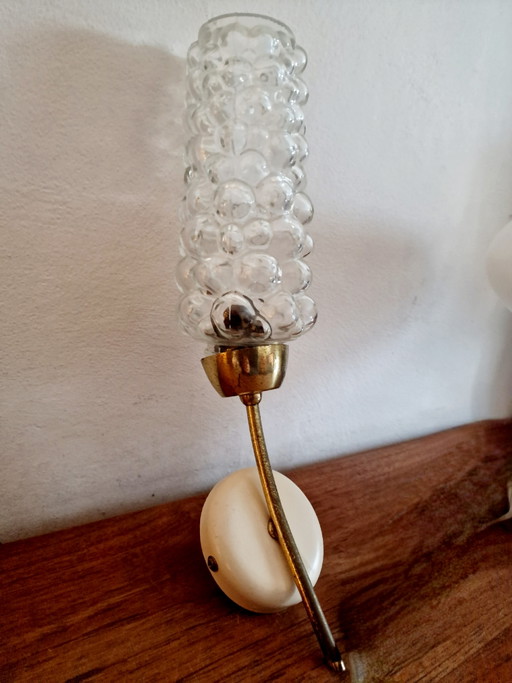 Helena Tynell Bubbleglass wall lamp – wandlampen, Metal, Vintage