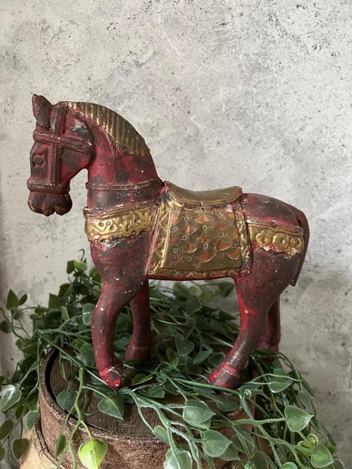 Vintage wooden horse