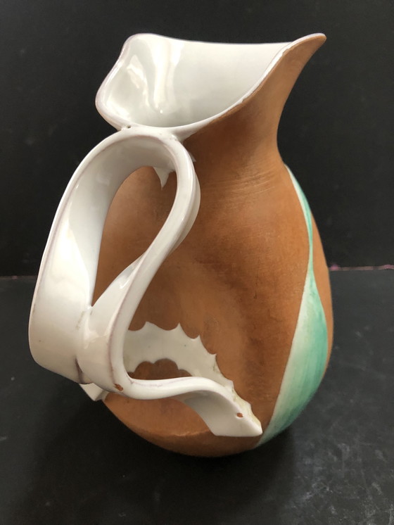 Image 1 of Vintage Ceramic Pitcher Vase From Fiamma, Italy