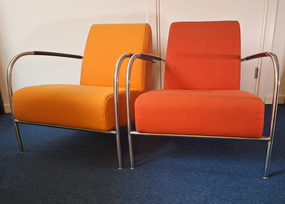 Sillones 2 piezas, Harvink, Lana, Naranja (foto 6 de 6)