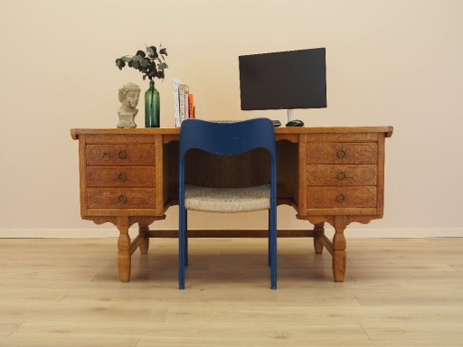 Oak desk, Danish design, 1960s, designer: Henning Kjærnulf