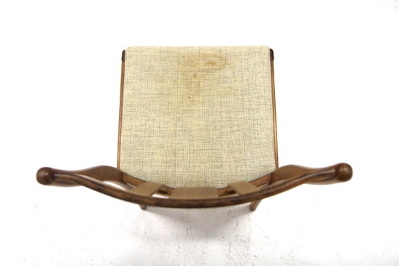 Set of 6 Scandinavian walnut chairs, Sweden, 1960 – Dining chairs, Wood (photo 10 of 10)