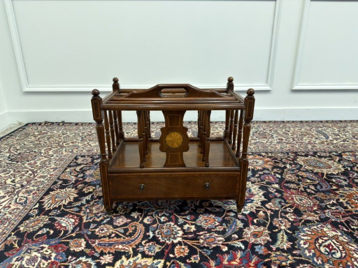 Antique English Edwardian Magazine rack