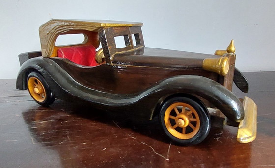 Image 1 of Voitures et camions en bois fabriqués et peints à la main