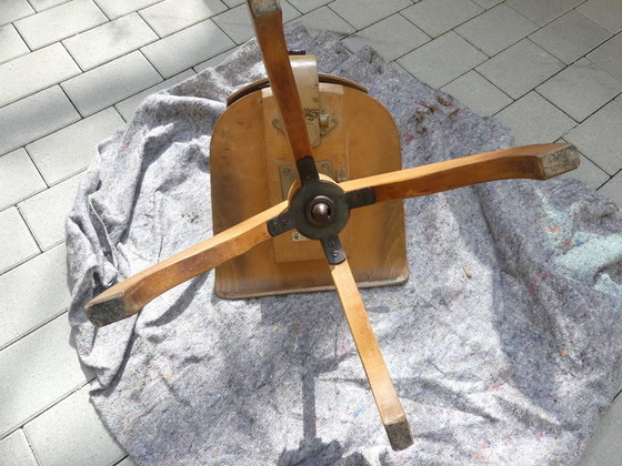 Image 1 of Sedia da scrivania girevole, anni '50, legno, WstaEb
