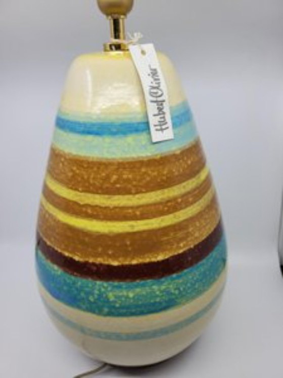 Image 1 of Hubert Olivier ceramic lamp, France, 1990