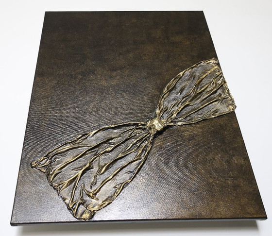 Image 1 of TOP ART in gold and black - 3D - LUXURY on the wall