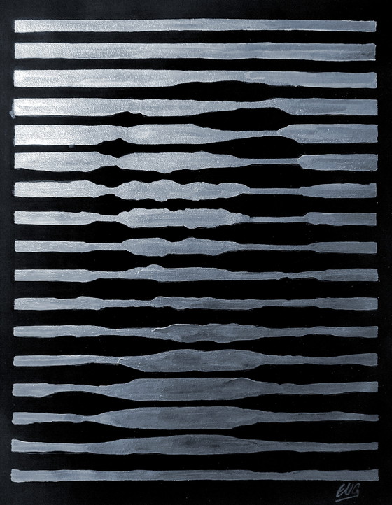 Image 1 of Walter Geraci - Gioconda stripes XL silver 
