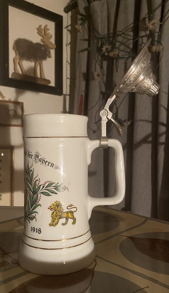 Image 1 of Boccale da birra, boccali da birra vintage, Baviera, Germania