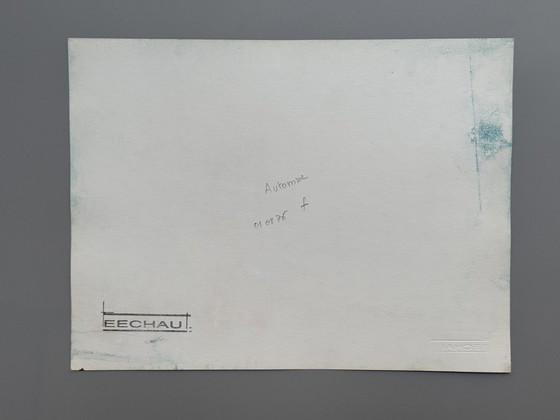 Image 1 of Eugène Eechaut (1928-2019) - Set of 4 Works, 1974/76