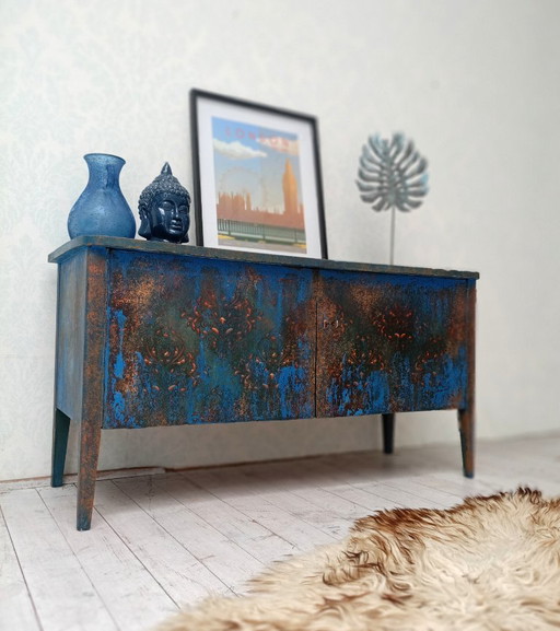 Lowboard Grungey Royal Blue