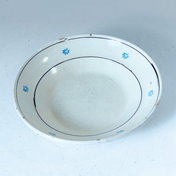 Image 1 of Set van drie antieke handgemaakte keramische borden, Italië circa 1900.